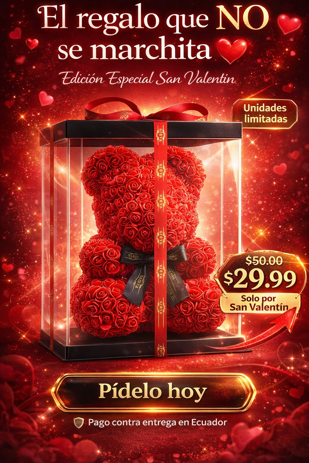 AmorEterno® – Oso de Rosas Infinitas